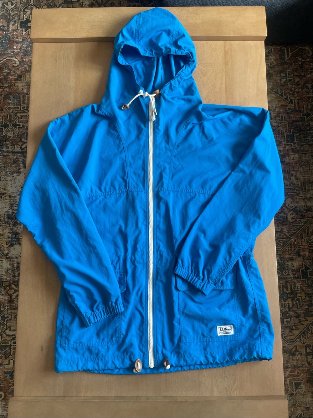 L.L. Bean Bright Blue Mountain Classic Windbreaker Jacket